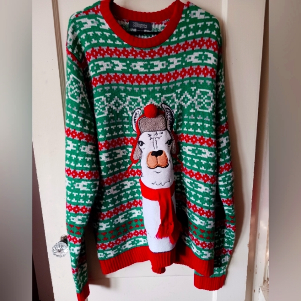 Llama ugly sweater size XXL